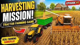 Tractor Farming Game Harvester Gameplay 🚜 | Real Harvesting Mission | Tractor Farming Game Android screenshot 2