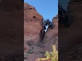 Rock crawling Sand hollow in hurricane Utah. The name of this drop is liberal tears.