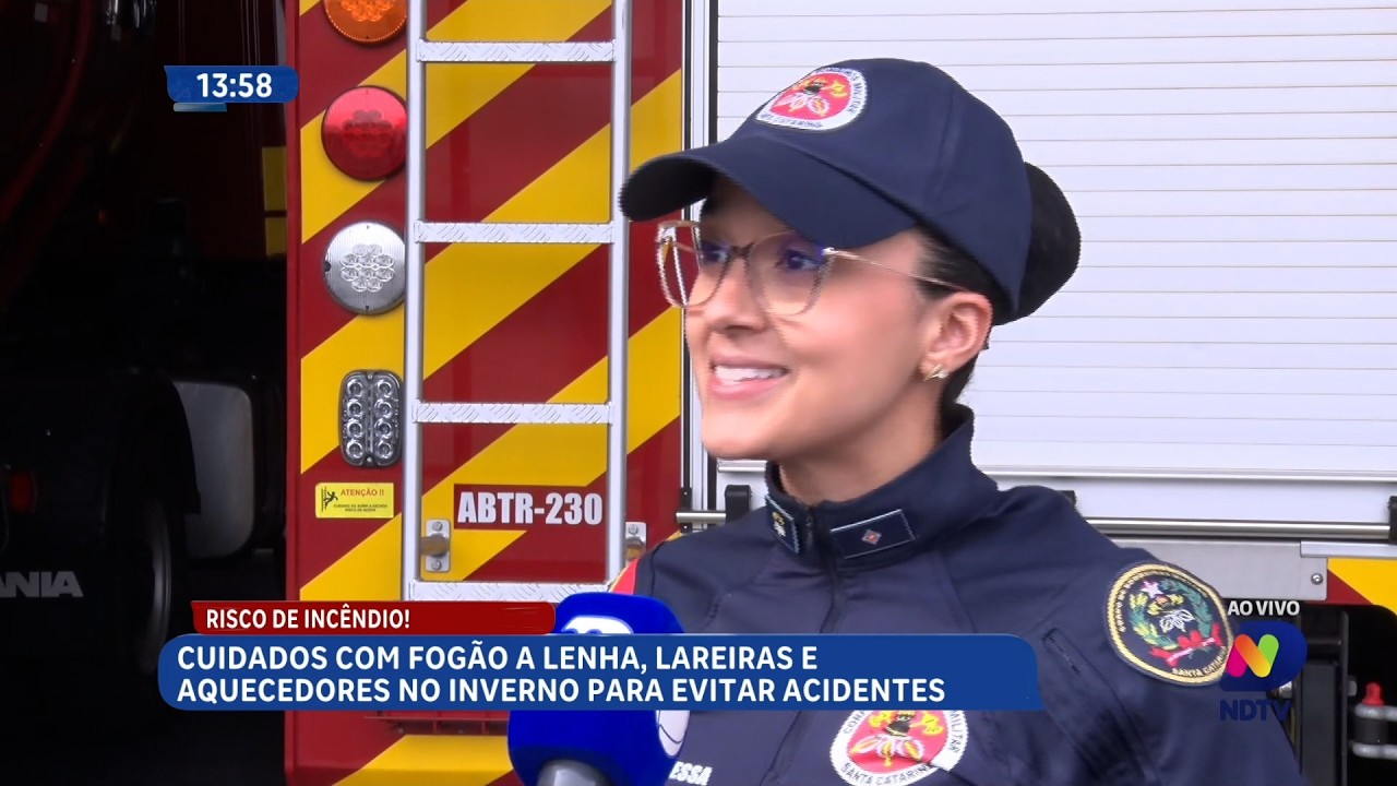 Bombeiros alertam para riscos com equipamentos de aquecimento