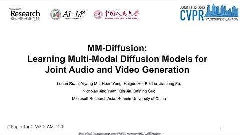 [CVPR2023] MM-Diffusion: Learning Multi-Modal Diffusion Models for Joint Audio and Video Generation