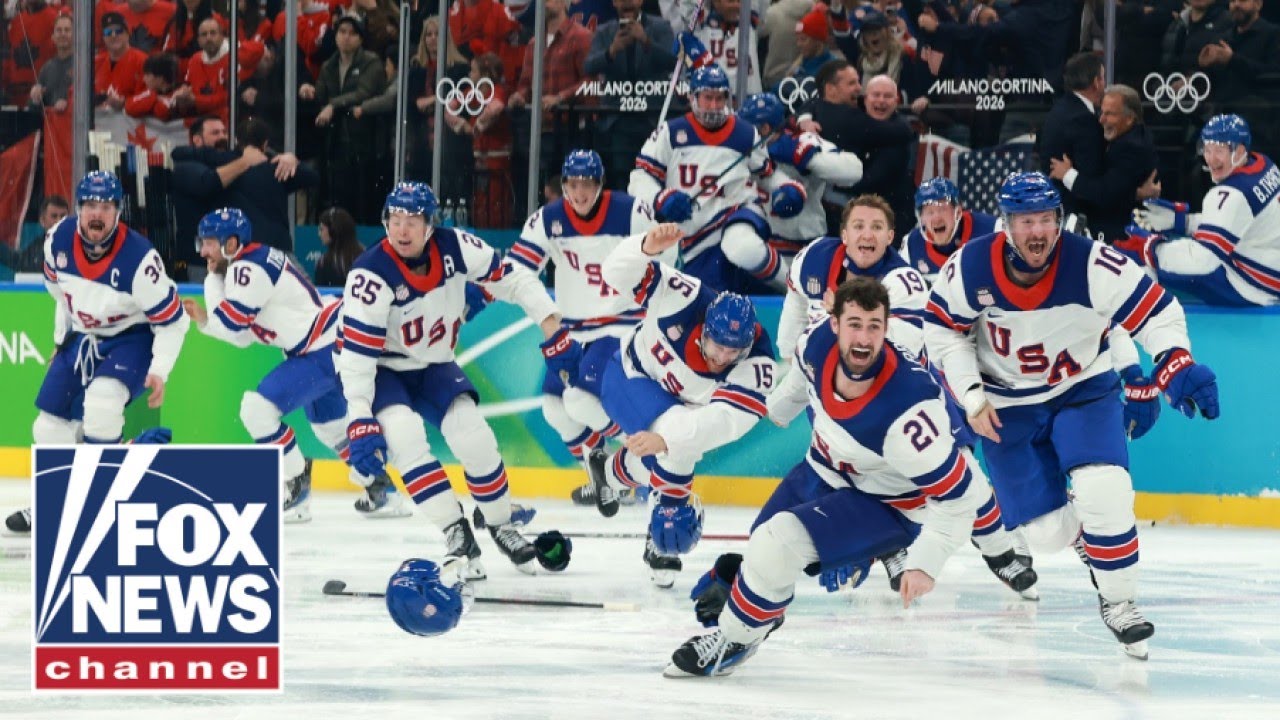 US men’s hockey team celebrates HISTORIC win over Canada