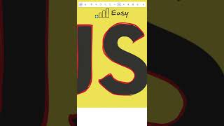 Redrawing JavaScript Logo in #excalidraw #javascript #drawing #webdevelopment