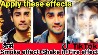How to add smoke effect+shake it+fire effect on tiktok videos|New trending effect of tiktok screenshot 4