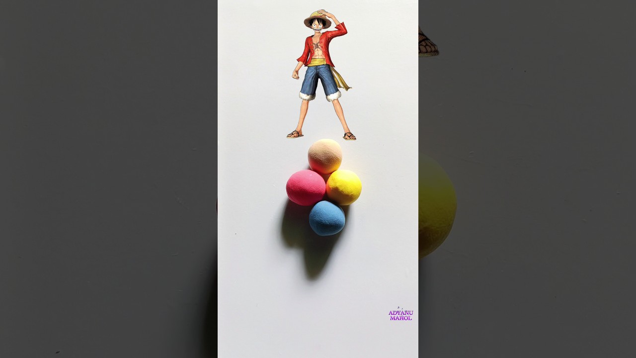 What colour mixture do Monkey D. Luffy has? 