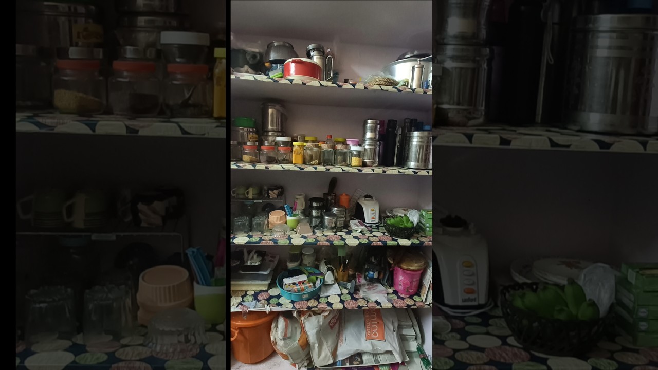 How to clean kitchen shelf in tamil 