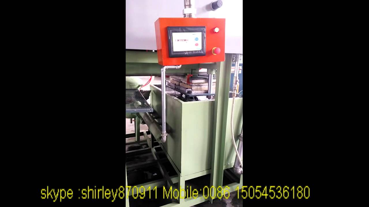 PLC control mini egg tray making machine /small egg tray machine without drying line