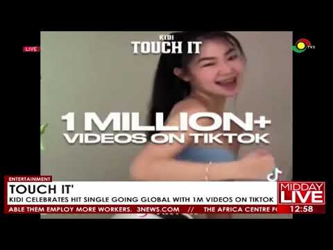 Touch it: Kidi celebrates hit single going global with 1m videos on Tiktok