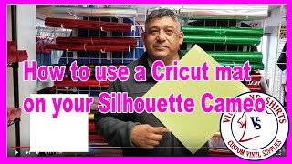How use a Cricut mat on your Silhouette cameo Vinyl and Shirts