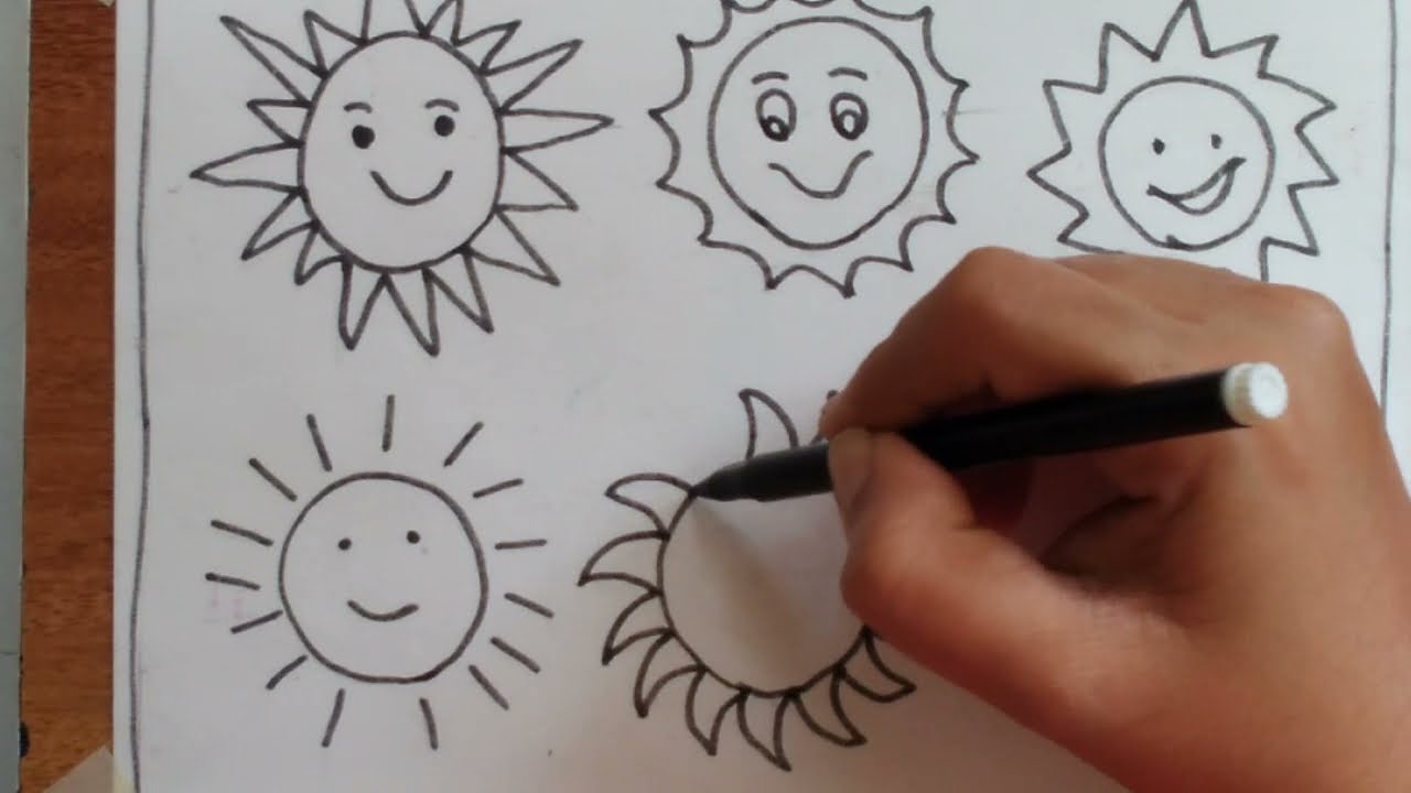 Sun Drawing For Kids Sun Ki Drawing Kaise Banate Hai Sun Drawing
