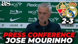 MOURINHO, FULL PRESS CONFERENCE after ELCHE 2-3 REAL MADRID