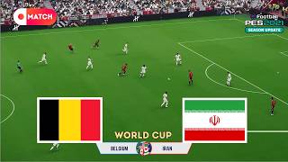 Iran vs Belgium | World Cup 2026 Simulation | eFootball PES 21 Realistic Gameplay