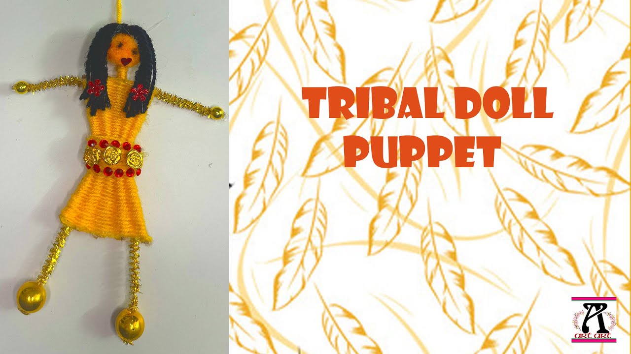 | art art|Tribal doll puppet/Tribal doll making easy/African doll craft/Tribal African doll puppet