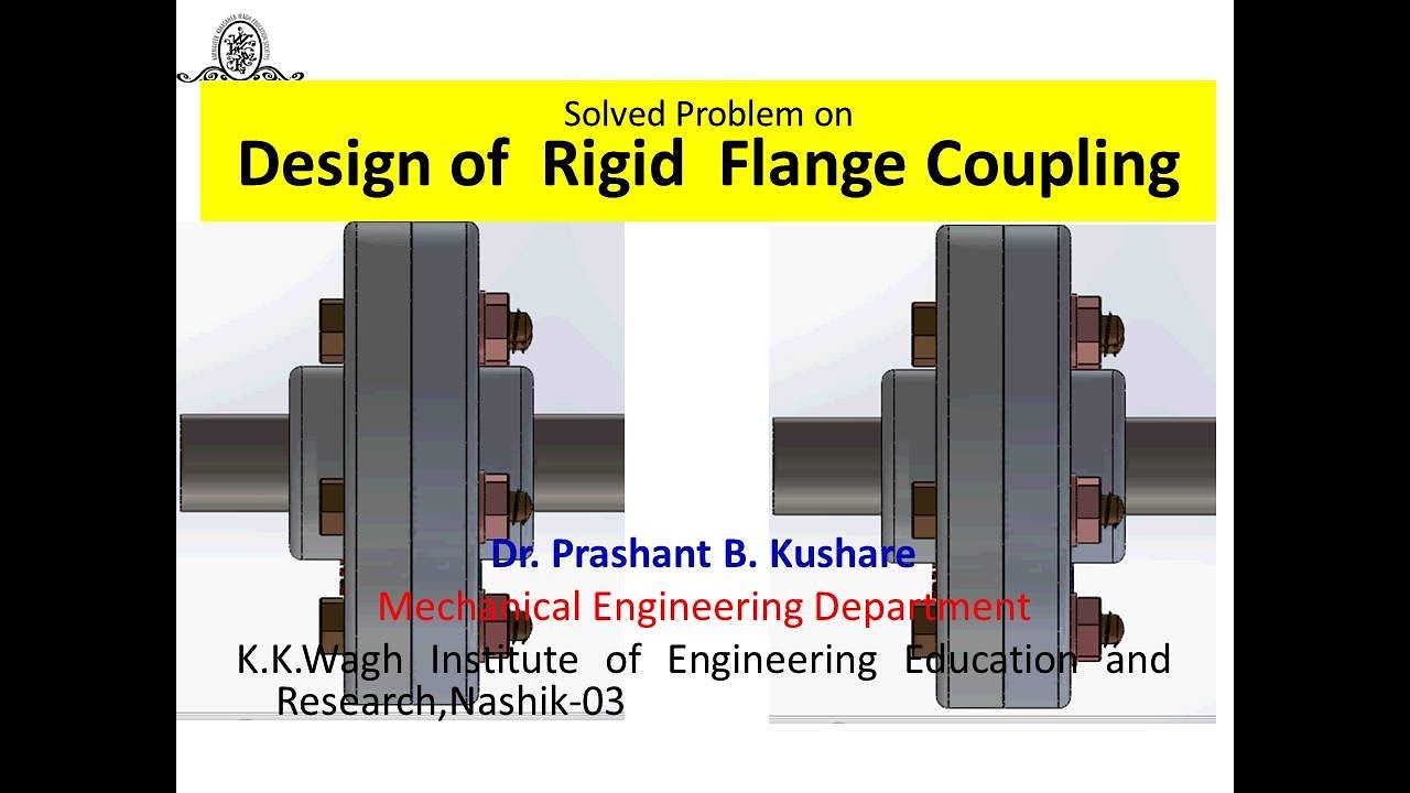 Solved Problem on Design of Rigid Flange Coupling YouTube