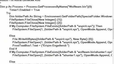 Visüal Basic 2010 Bypass Kodlama