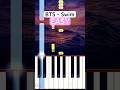 Swim 🌊 (EASY Piano Tutorial) | BTS | #shorts #piano #tutorial #pianotutorial