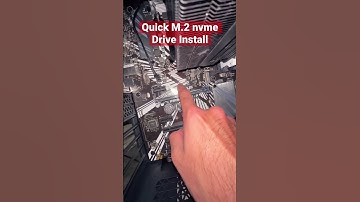 Quick M.2 nvme Drive Install #shorts