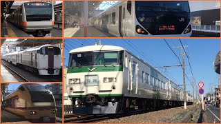 中央線・青梅線を走る臨時・団体列車 185系・215系・E257系・E653系・E233系・E001系【2019年11月】