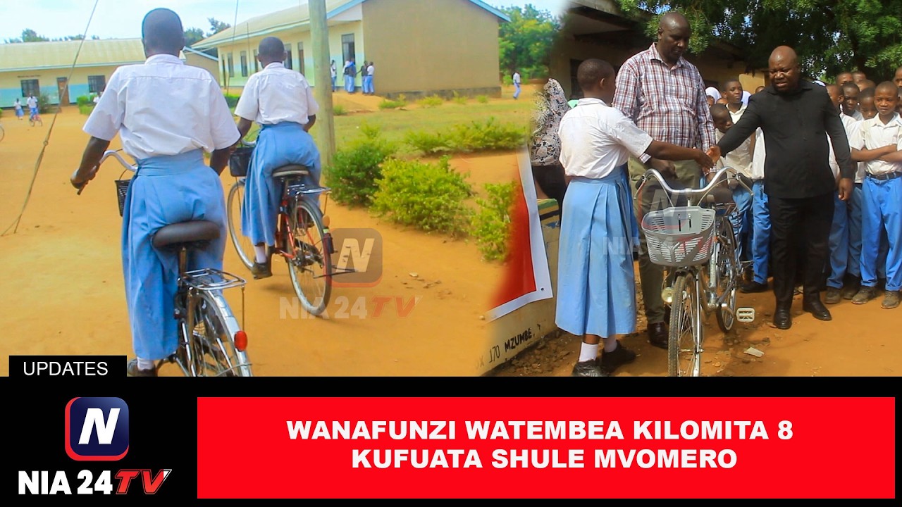 TAZAMA! WANAFUNZI WATEMBEA KILOMITA 8 KWENDA SHULE MVOMERO, WAPEWA BAISKELI KUWASAIDIA