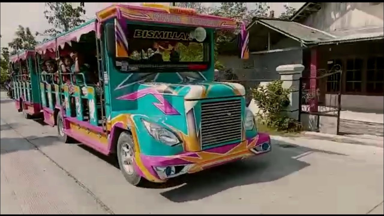 Odong Odong Hijau Terbaru Kereta Wisata Keliling Kampung ...