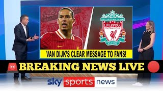 VIRGIL VAN DIJK BREAKS SILENCE WITH SHOCKING MESSAGE TO FANS AMID LIVERPOOL CONTRACT TWIST!
