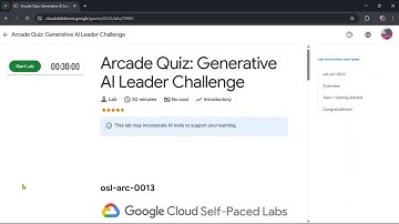 Arcade Quiz: Generative AI Leader Challenge | #qwiklabs | #osl-arc-0013