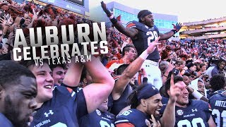 Watch players and fans celebrate Auburn's comeback win over Texas A&M