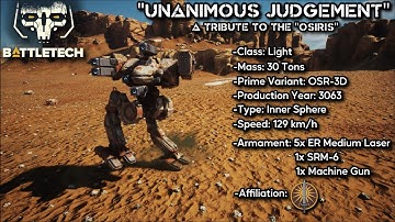 [AI MUSIC] "Unanimous Judgement" | A Tribute to the "Osiris" from BattleTech