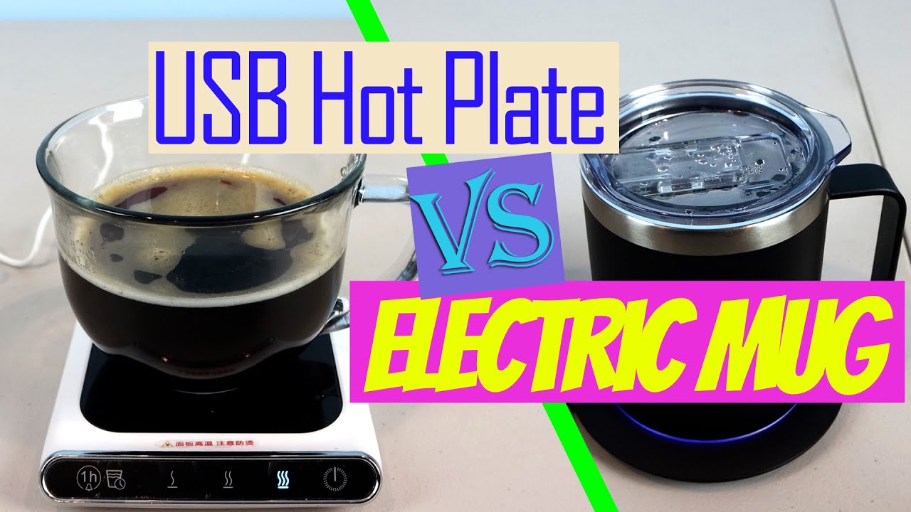 USB Cup Warmer Hot Plate vs USB Heated Mug Comparison and Review