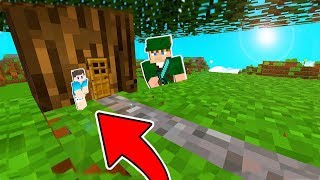 ME ESCONDI NA CASA DENTRO DA ÁRVORE NO MINECRAFT!! (Recorde Mundial)