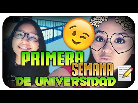 Videovlog #1 | Primera Semana de Universidad | una youtuber en la universidad