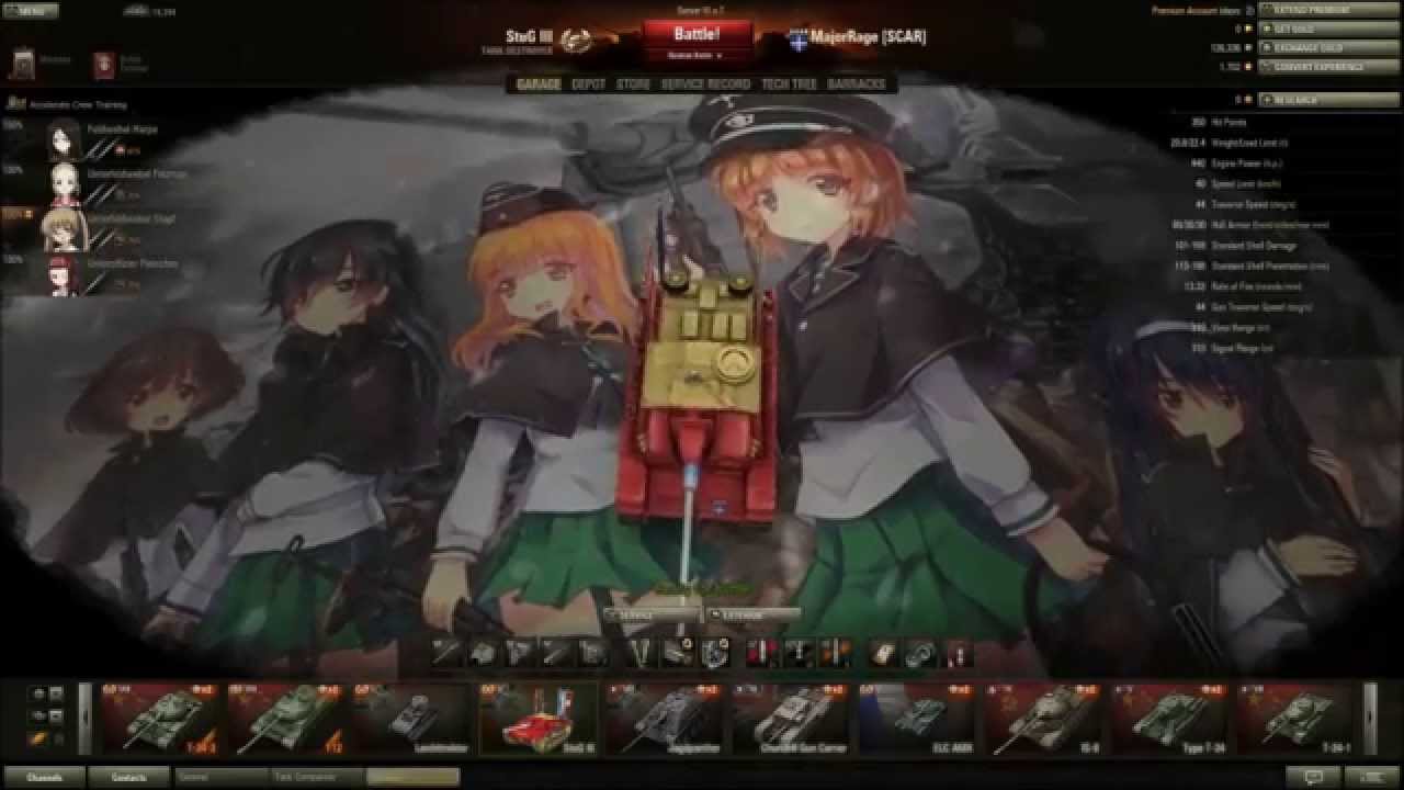 world of tanks girls und panzer mod