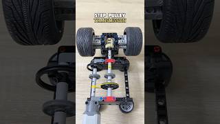 Step Pulley Transmission #lego #legotechnic #mechanical #engineering