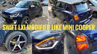 New mini cooper design tail light for new swift | swift modified base model to top model | swift lxi