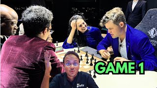 Magnus Carlsen and Tania Sachdev team up against Fabi and Maurice | Head and Hand Freestyle Chess