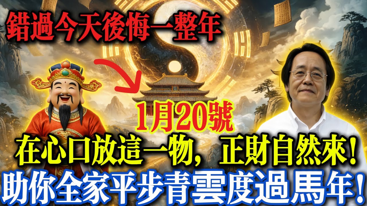 倪海廈緊急提醒：1月20日大寒這一天，只要在胸口（左胸心臟）前放對「這一物」，正財橫財自然來！#倪海廈轉運秘籍 #正財橫財攻略 #補金補土穿搭