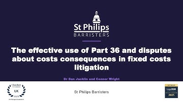 The effective use of Part 36 and disputes about costs consequences in fixed costs litigation