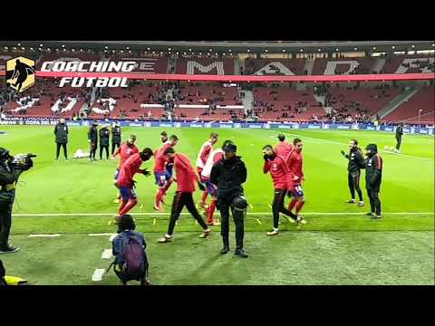 CALENTAMIENTO de futbol pre-partido Atlético de Madrid✅