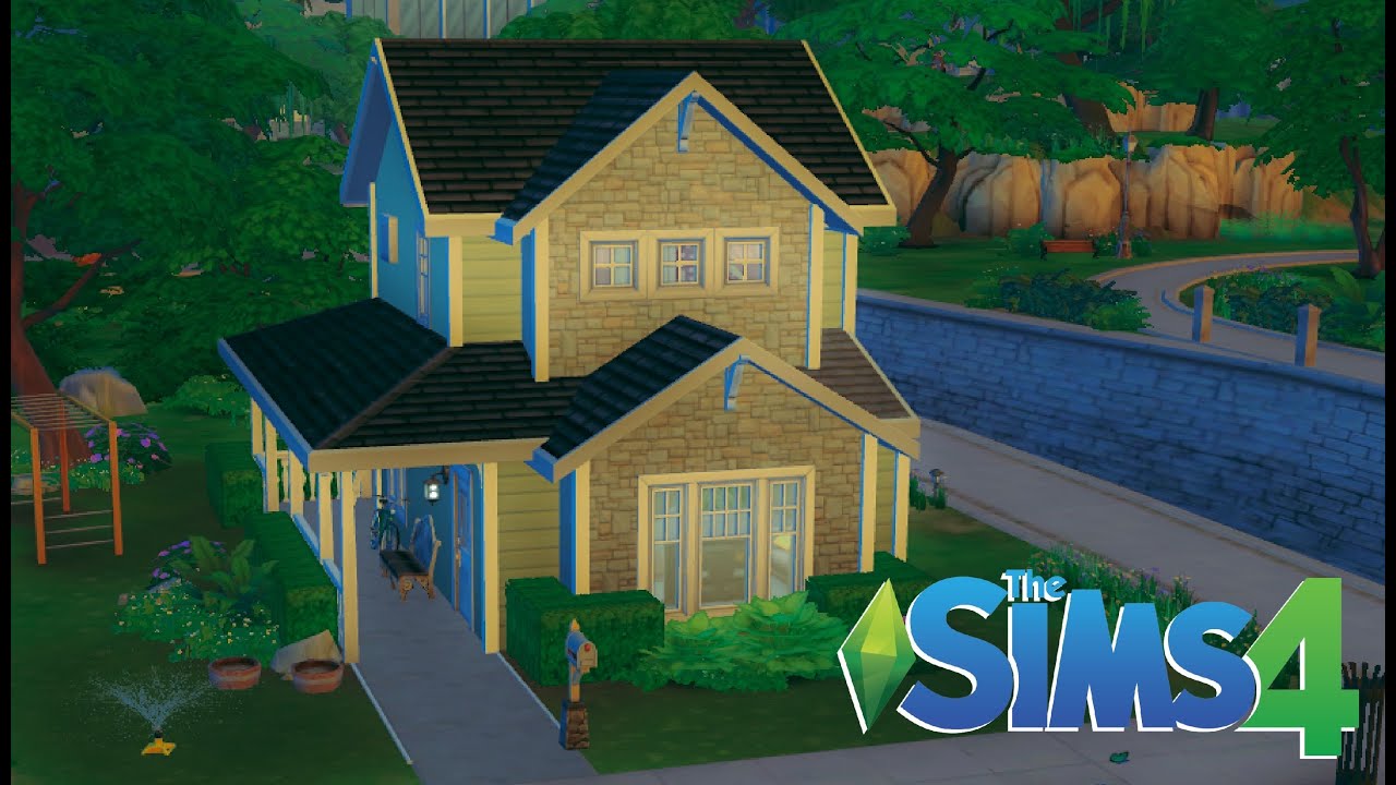The Sims 4 Speed Build: Newcrest Small Family Home // No CC - YouTube