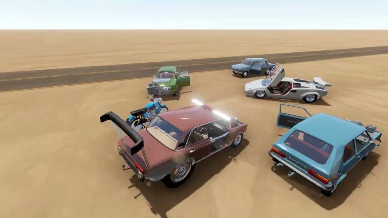 Drag racing different cars in The Long Drive