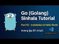Go (Golang) Programming Tutorial - Part 02 - Installation & Setup VS Code | Sinhala
