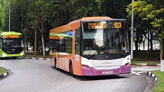 (NTUC Income Full Body Advertisement) SBS5165B(SEDEP 13) On Service 103 At Jalan Kayu 