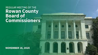Board of Commissioners Meeting - November 18, 2024