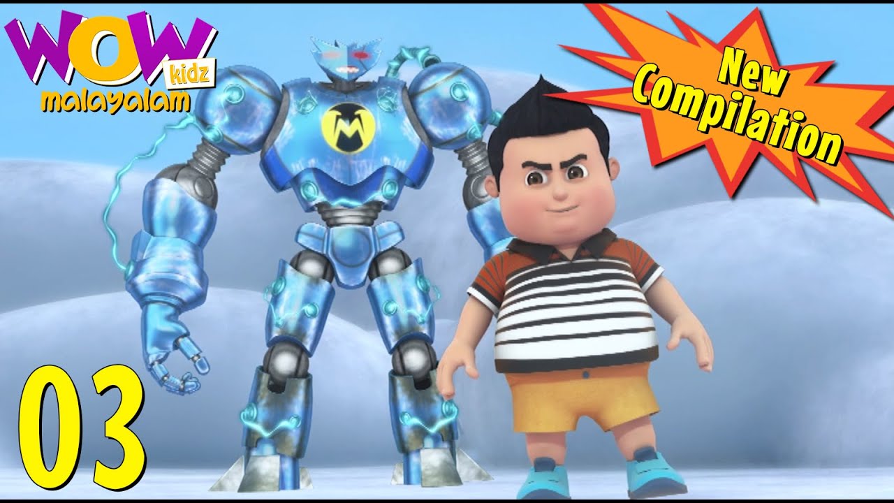 Vir the robot boy | Malayalam Cartoon |New  Compilation 03| Malayalam Moral Stories |Malayalam Story