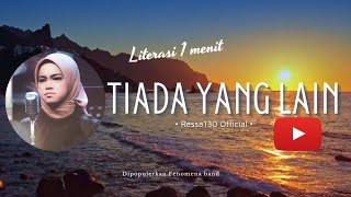 TIADA YANG LAIN - Ressa | Literasi Musik durasi 1 menit