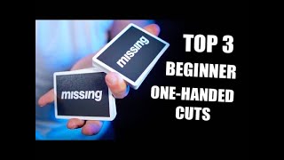 Cardistry tutorial 3/5 - Top 3 Beginner One Handed Cuts #cards #cardistry #tutorial #beginner #learn