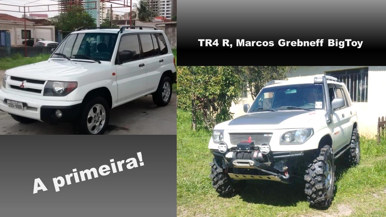 11 TR4s antes e depois da transformação em jipe para trilha. Pajero, lift, offroad IO Pinin upgrade