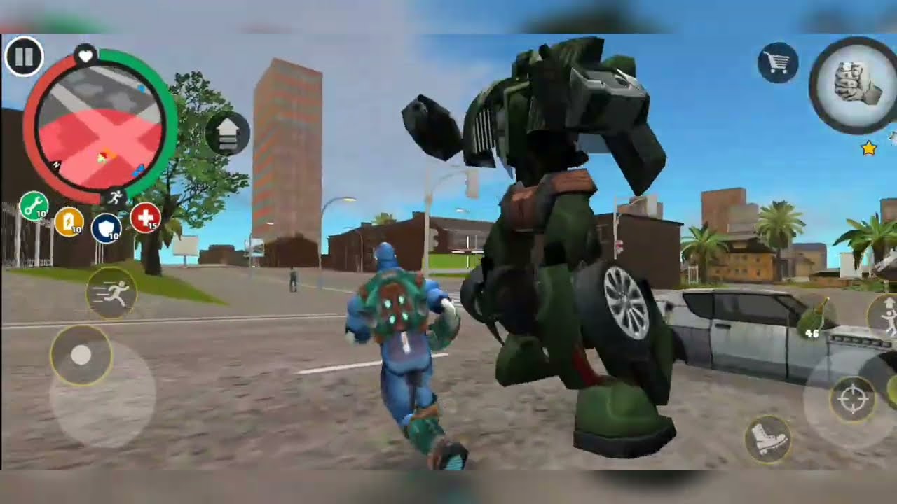 Super Car Driving in Rope Hero Vice Town 🔥 | Rope Hero Gameplay|| dark side gamer 47. 