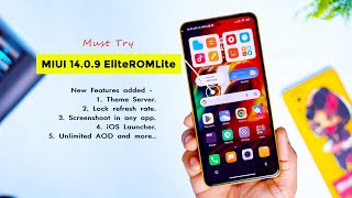 New MIUI 14.0.9 EliteROMLite Edition for Mi 11x. New Features Added, Theme Server, Ss, iOS, Lock 🔥 screenshot 5