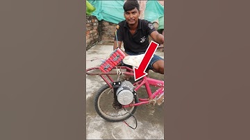 making homemade electric cycle ⚡⚡#motor #dc #cycle #RKG 😱