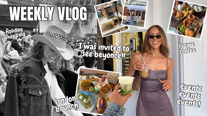 WEEKLY VLOG | seeing beyonce, Loewe coffee, London trips, holiday shopping & events 🤠🪩